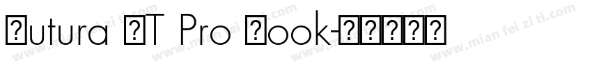 Futura LT Pro Book字体转换